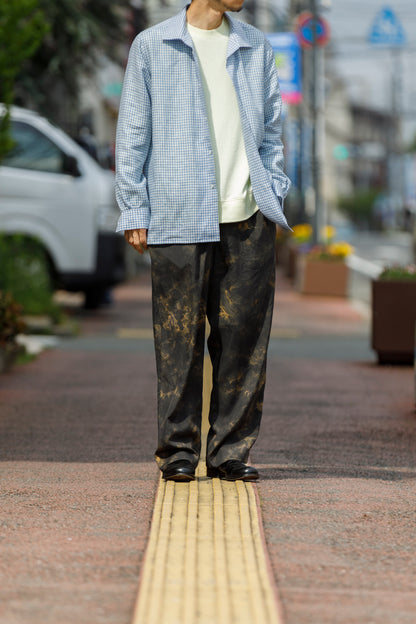 山内 / 26168-si/ari/有松絞り・ビンテージシルクギャバ・パジャマパンツ - arimats