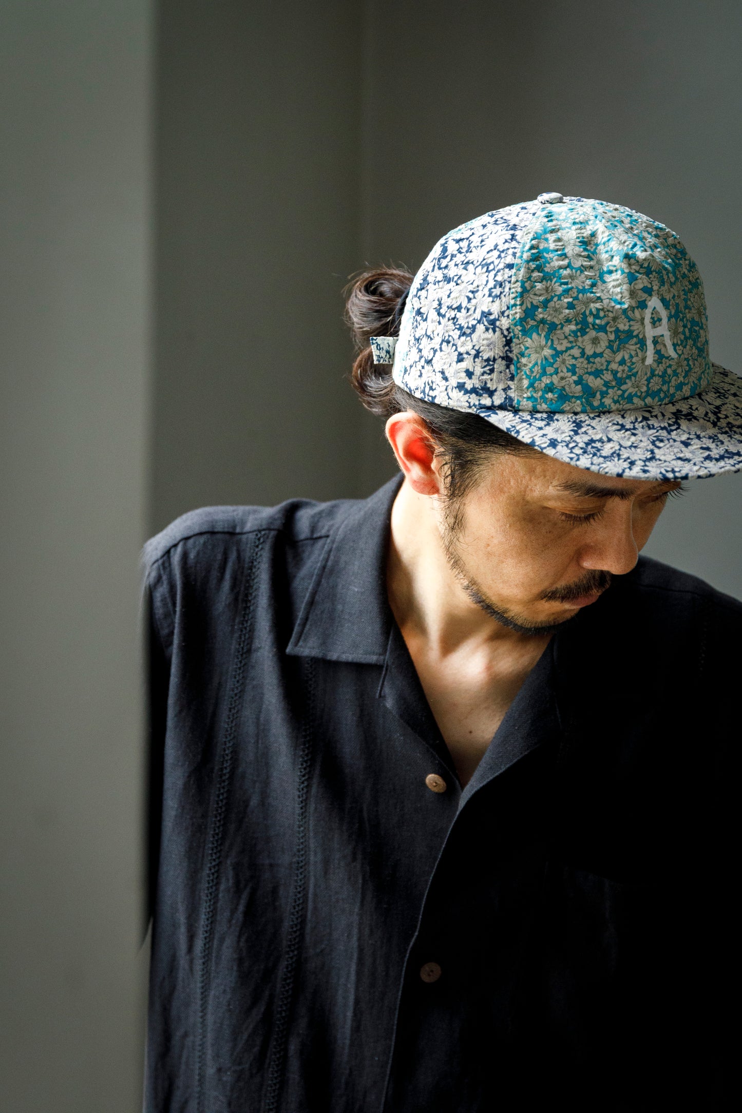 AMIACALVA /  AZ002 Aerobi Cap - Flower Navy