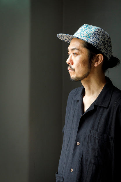AMIACALVA /  AZ002 Aerobi Cap - Flower Navy
