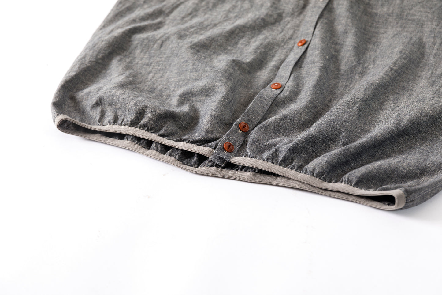 KIMURA /  narrowing cardigan - Black Chambray