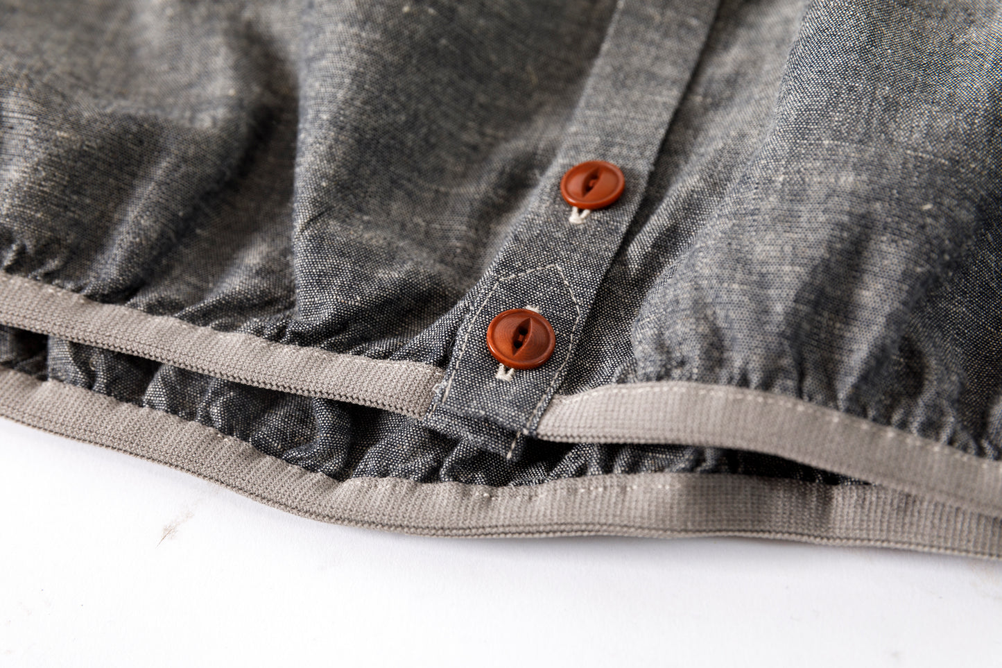 KIMURA /  narrowing cardigan - Black Chambray