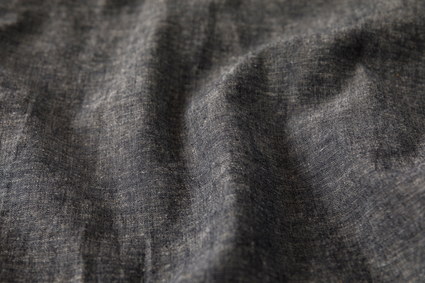 KIMURA /  narrowing cardigan - Black Chambray