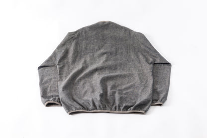 KIMURA /  narrowing cardigan - Black Chambray