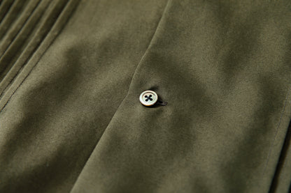 KIMURA /  Tuck Cuba Shirt(L/S) - DGR