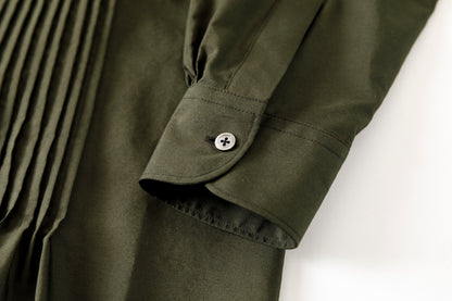 KIMURA /  Tuck Cuba Shirt(L/S) - DGR