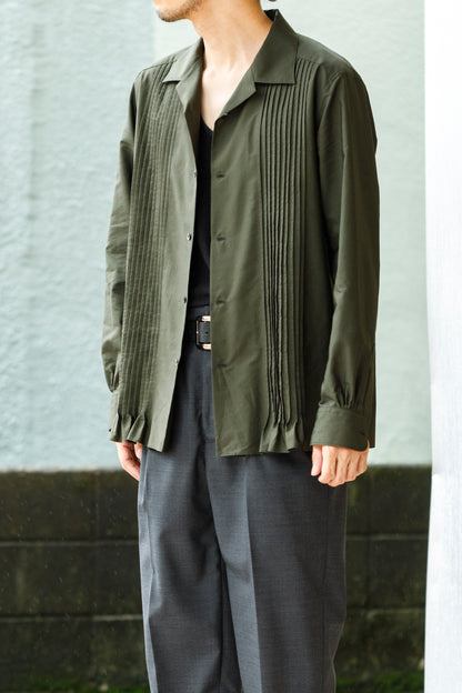 KIMURA /  Tuck Cuba Shirt(L/S) - DGR