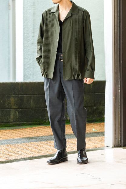KIMURA /  Tuck Cuba Shirt(L/S) - DGR