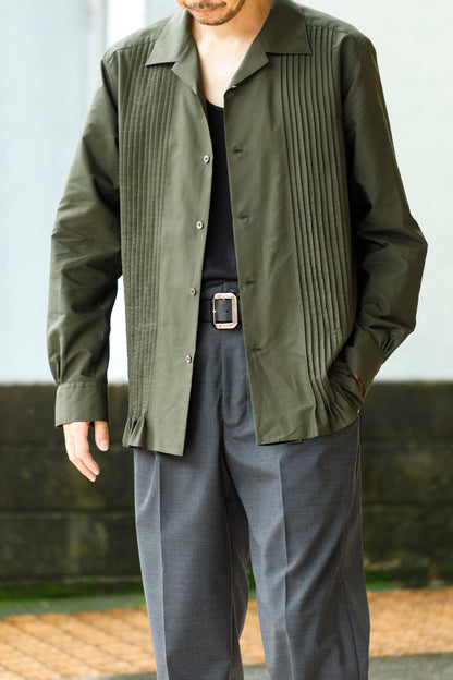 KIMURA /  Tuck Cuba Shirt(L/S) - DGR