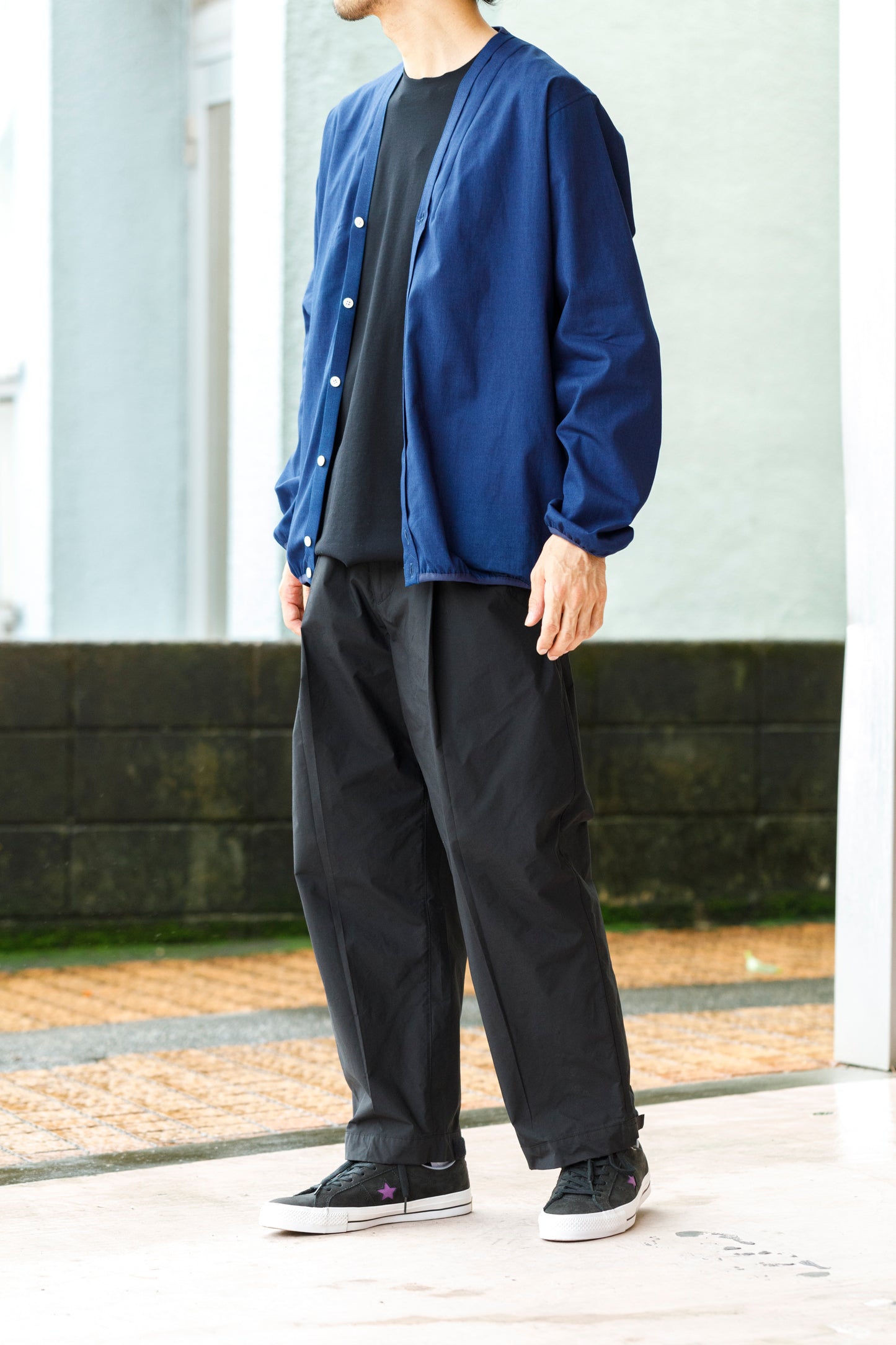 KIMURA /  Narrowing Cardigan - Indigo × Indigo