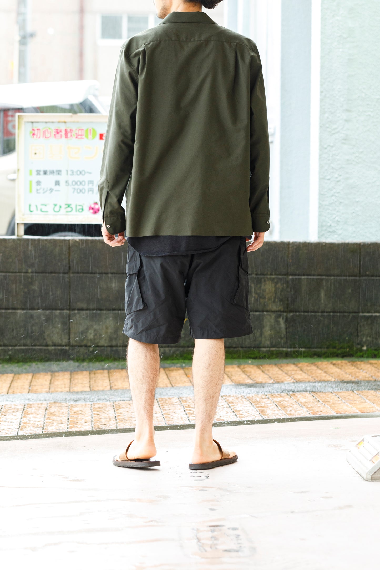 KIMURA /  Tuck Cuba Shirt(L/S) - DGR