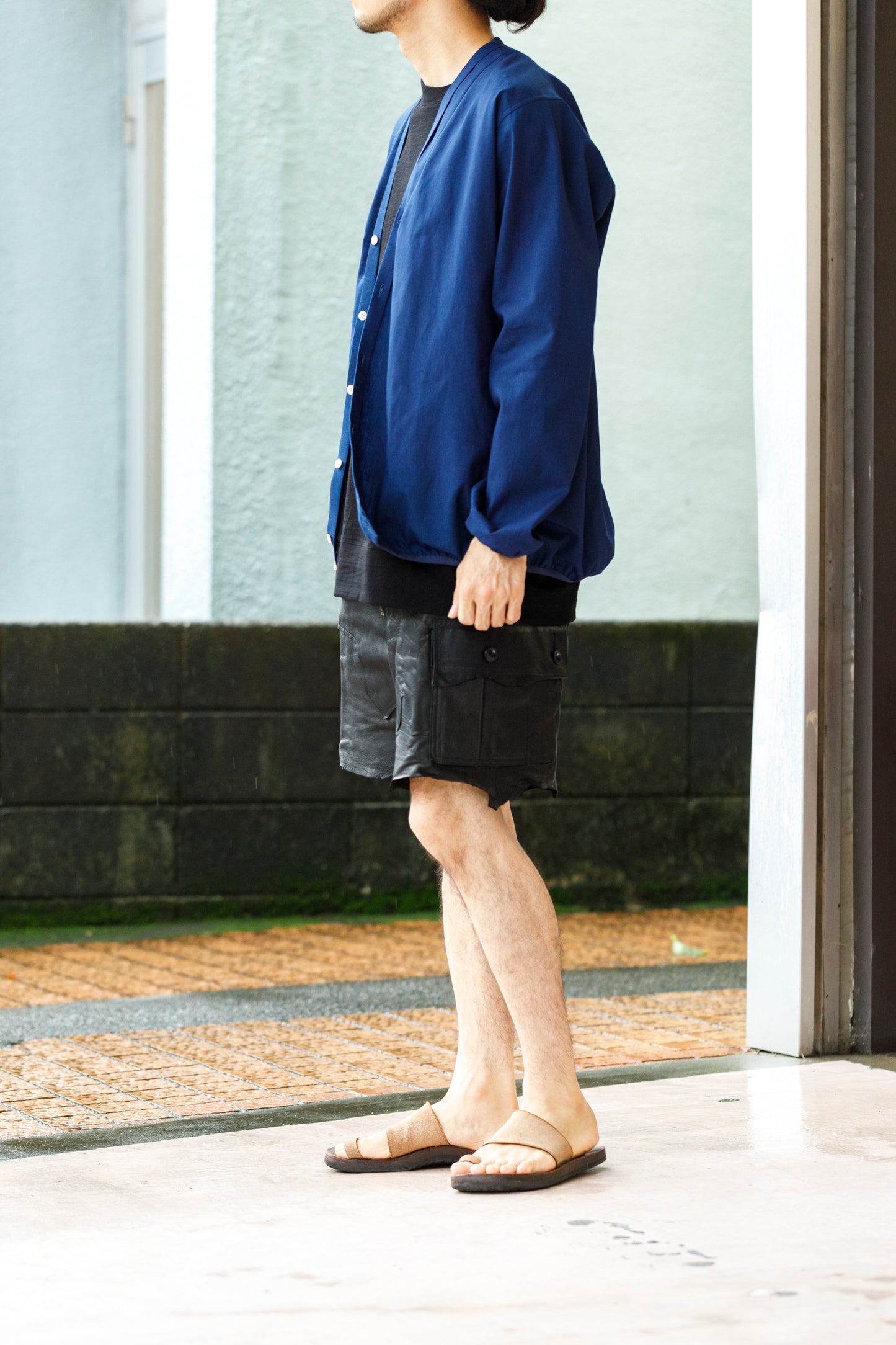 KIMURA /  Narrowing Cardigan - Indigo × Indigo