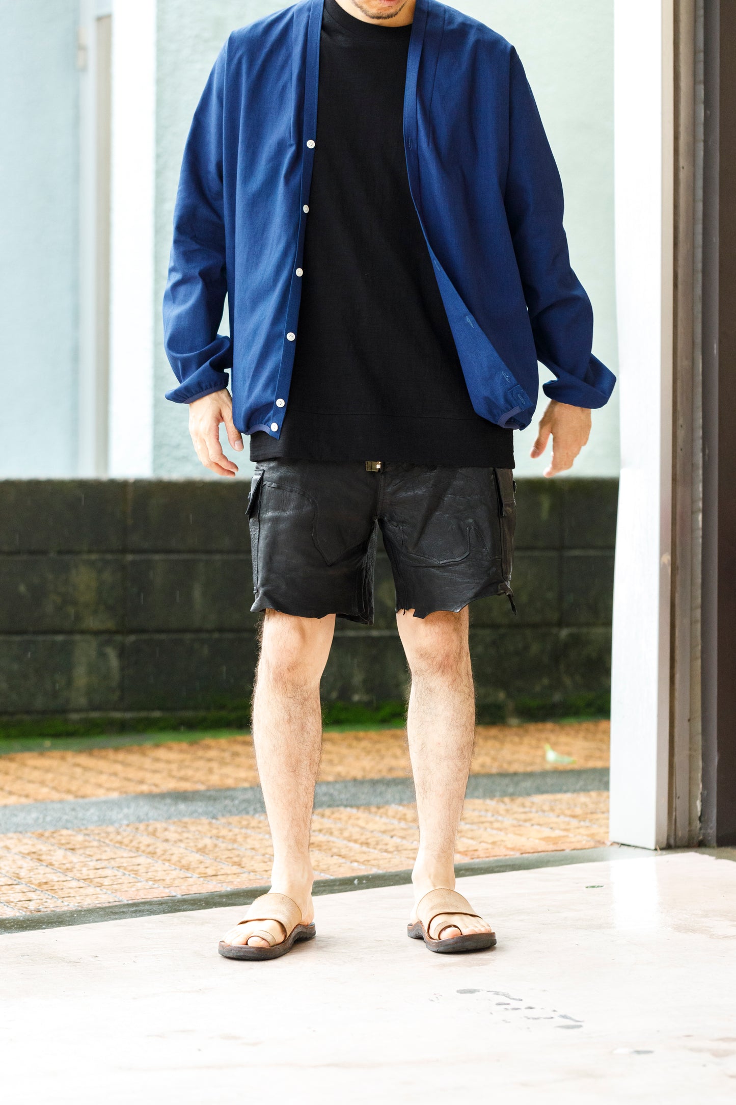 KIMURA /  Narrowing Cardigan - Indigo × Indigo