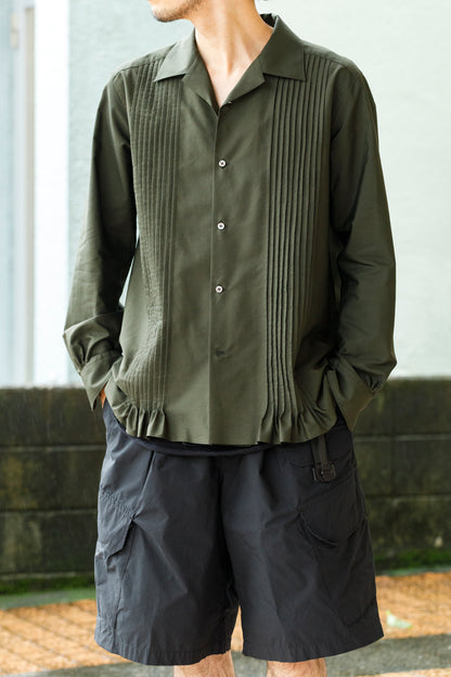 KIMURA /  Tuck Cuba Shirt(L/S) - DGR