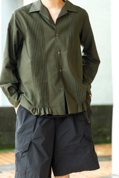 KIMURA /  Tuck Cuba Shirt(L/S) - DGR