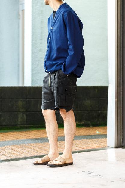 KIMURA /  Narrowing Cardigan - Indigo × Indigo