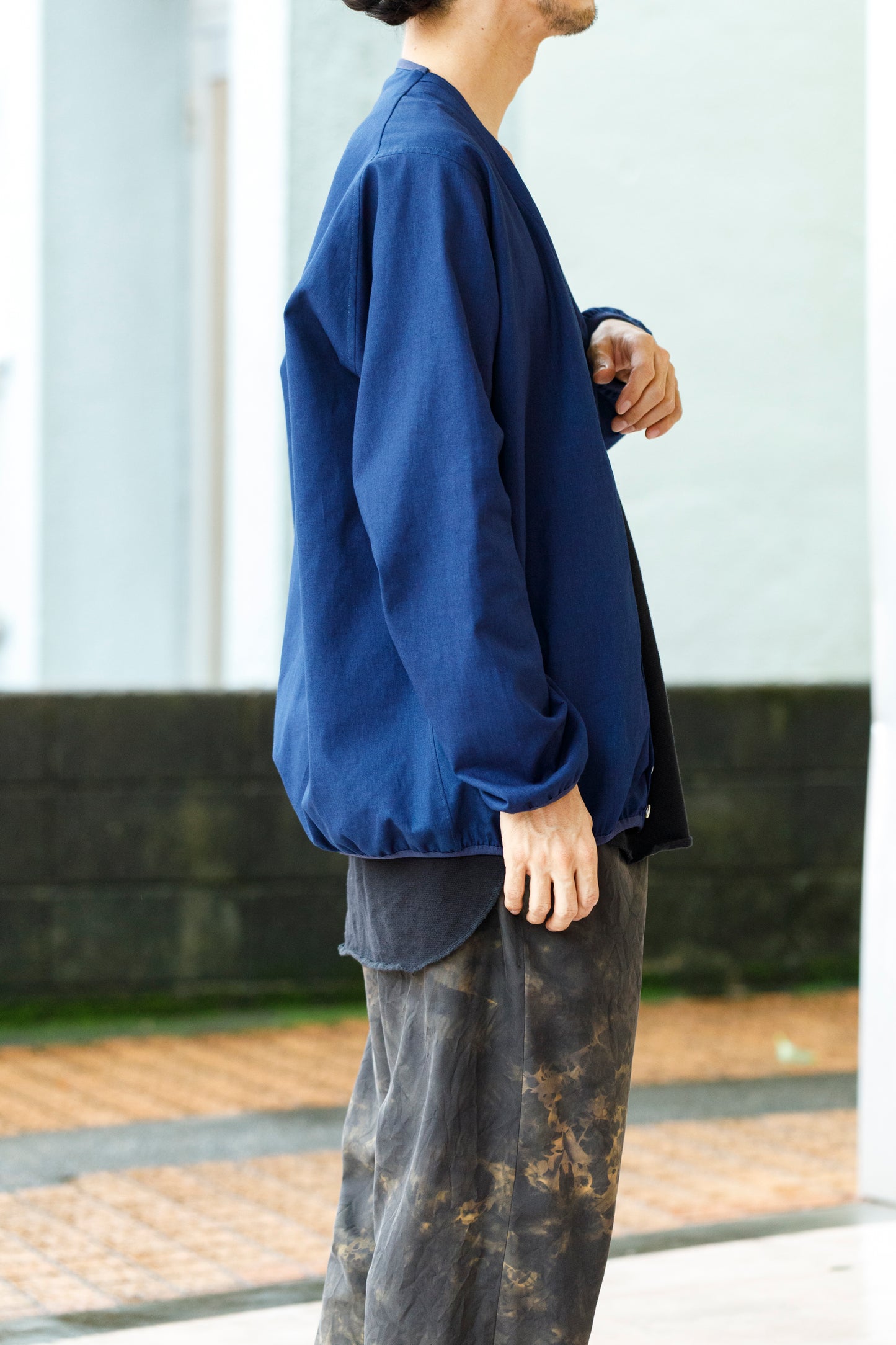 KIMURA /  Narrowing Cardigan - Indigo × Indigo