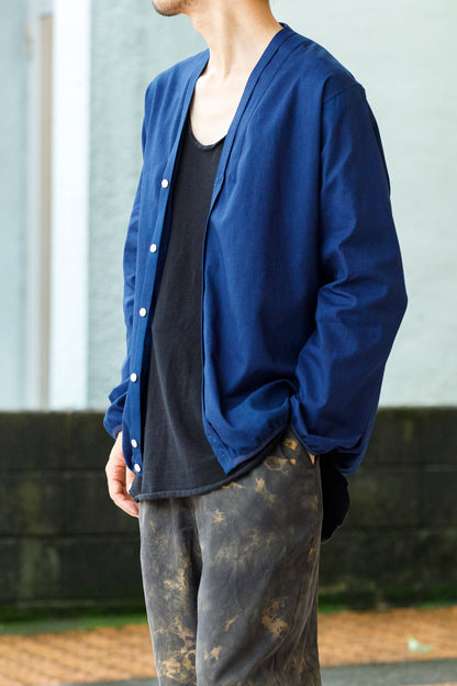 KIMURA /  Narrowing Cardigan - Indigo × Indigo