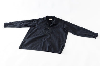 SARTO / COTTON CHANMBRAY EMBROIGERY SHIRT - BLACK