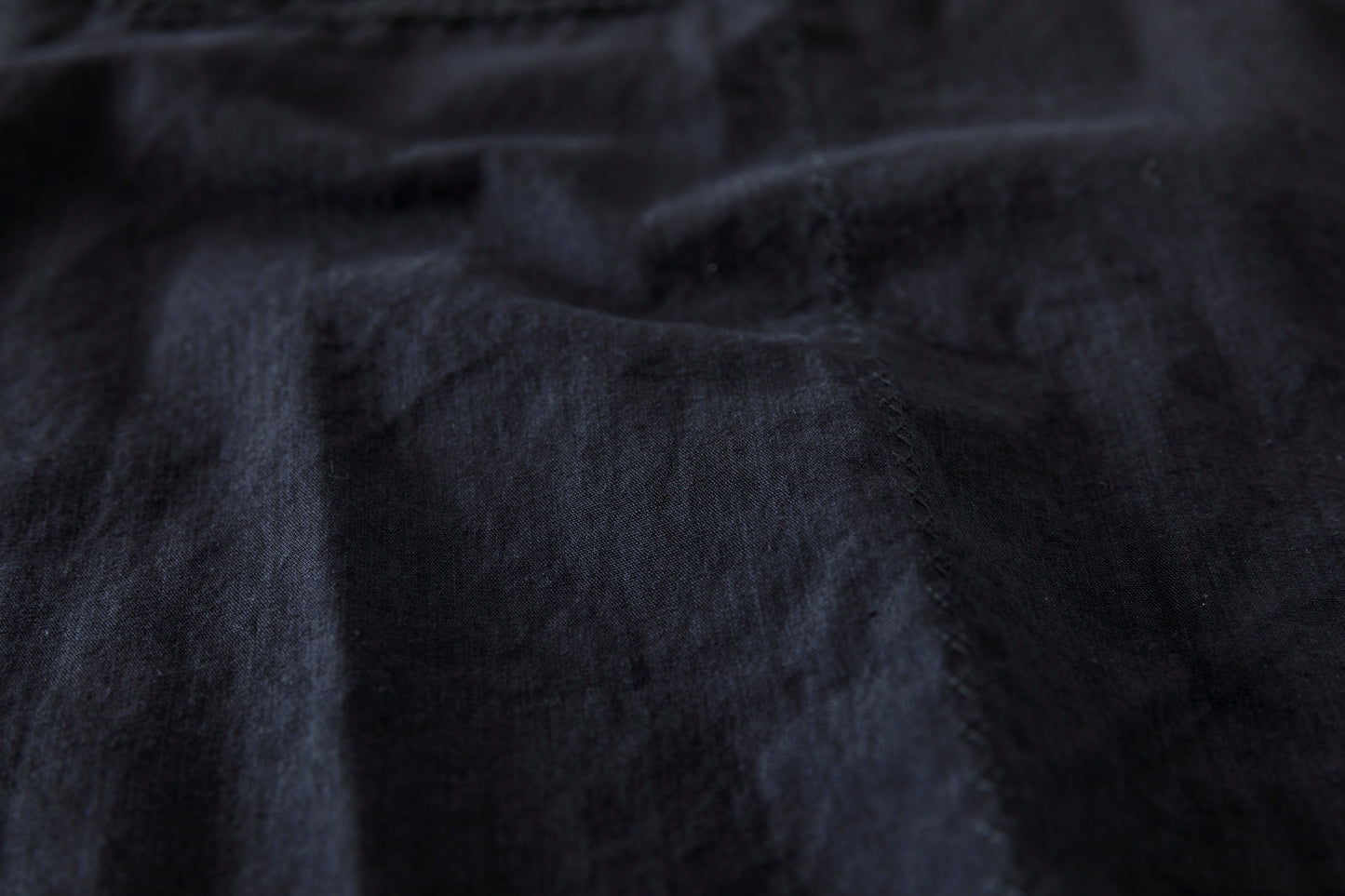SARTO / COTTON CHANMBRAY EMBROIGERY SHIRT - BLACK