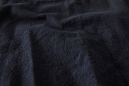 SARTO / COTTON CHANMBRAY EMBROIGERY SHIRT - BLACK