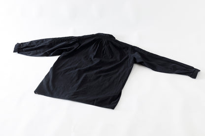 SARTO / COTTON CHANMBRAY EMBROIGERY SHIRT - BLACK