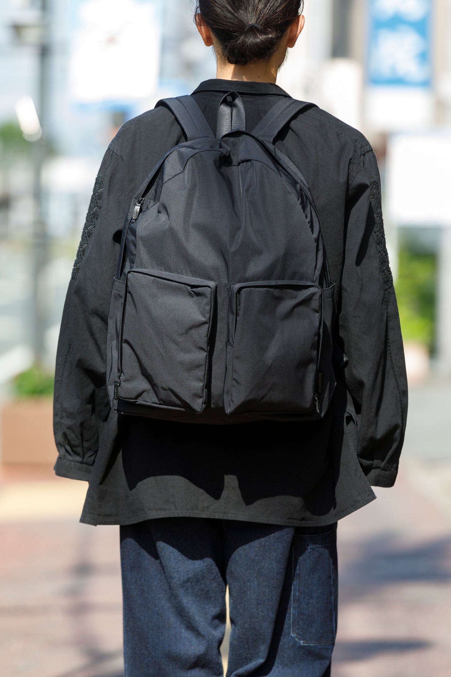 AMIACALVA / F-006 Gabardine Backpack - Black(L)