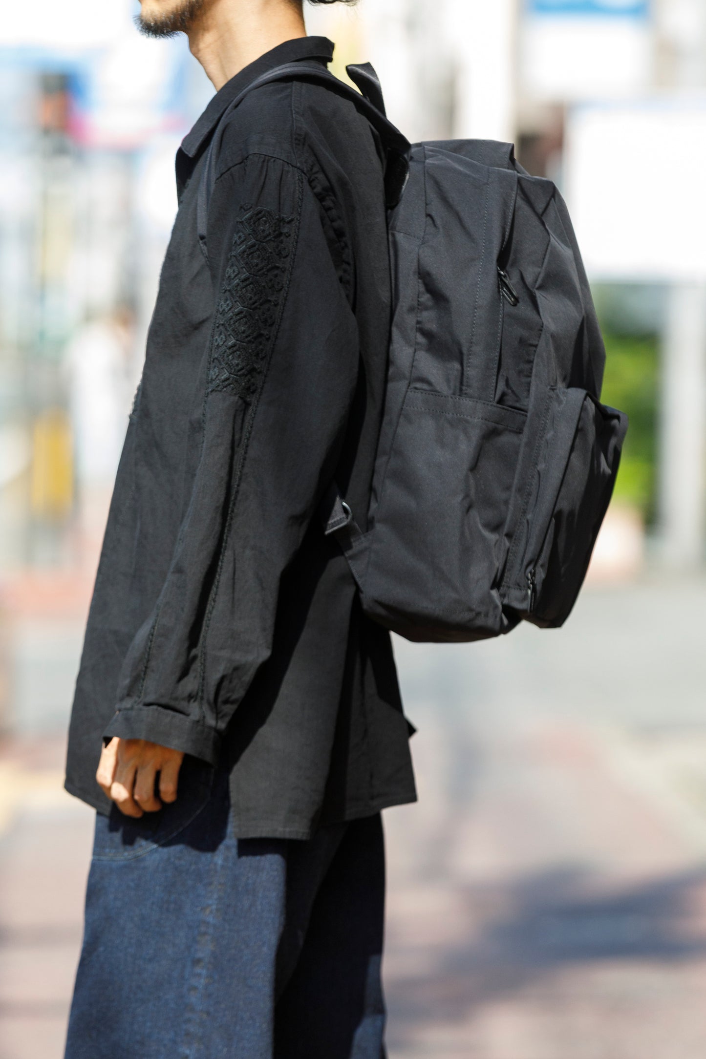 AMIACALVA / F-006 Gabardine Backpack - Black(L)