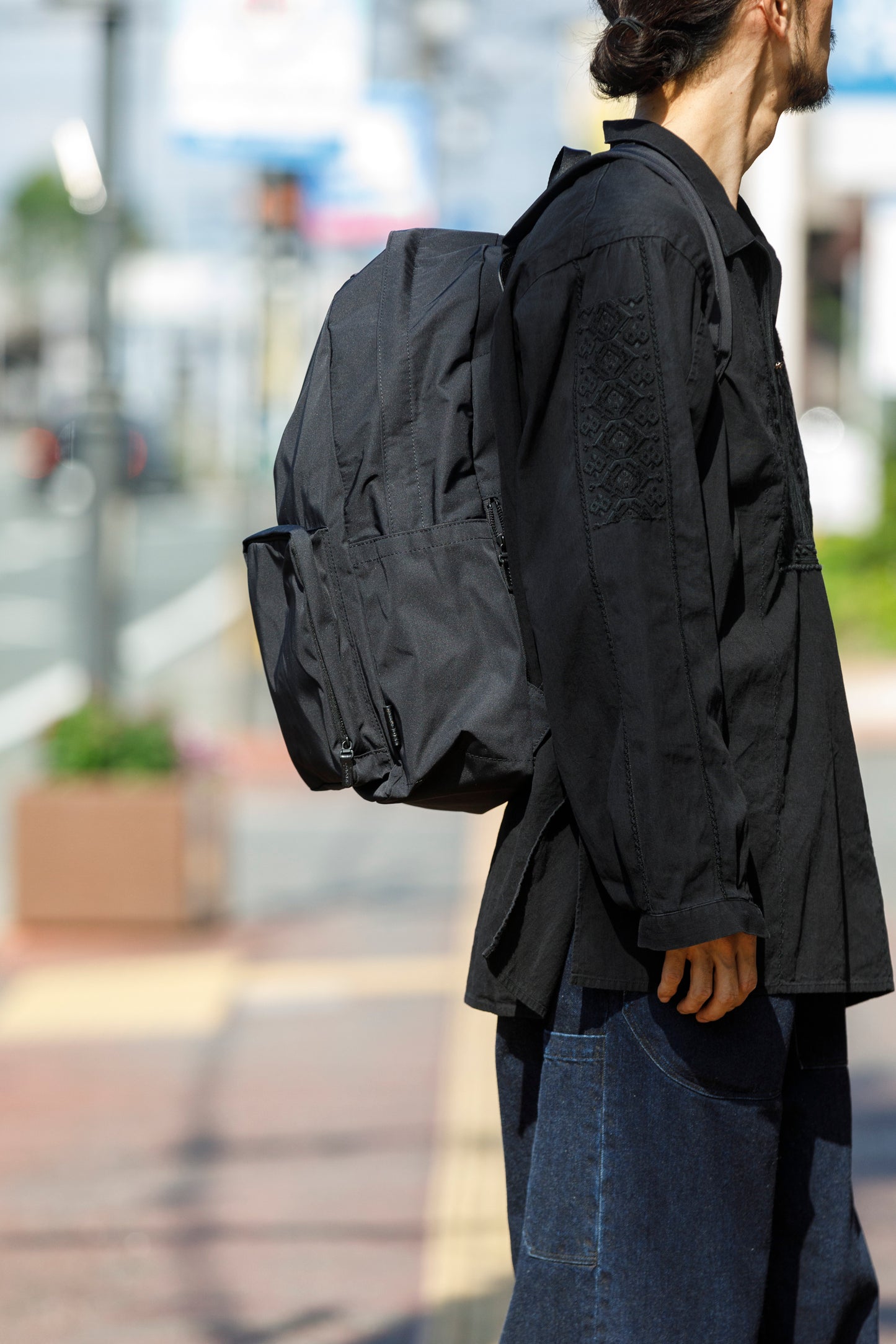AMIACALVA / F-006 Gabardine Backpack - Black(L)