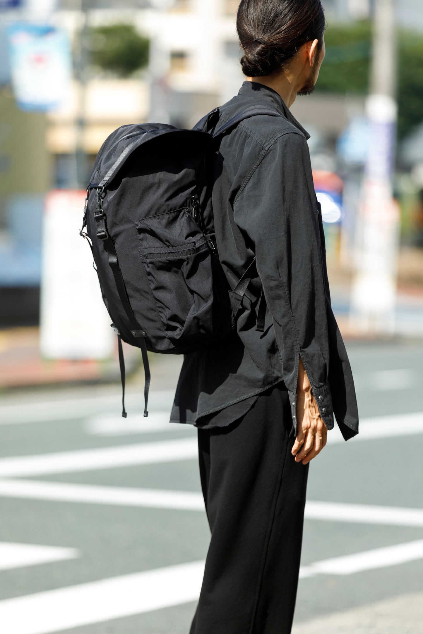 AMIACALVA / F-041 Gabardine Backpack - Black(XL)
