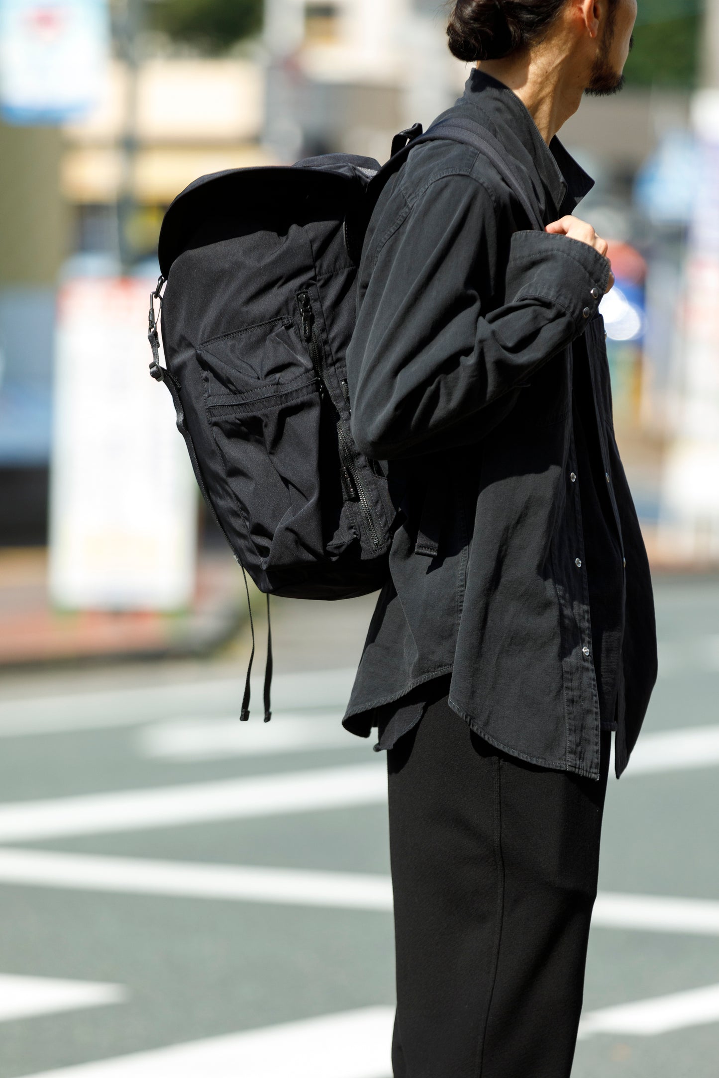 AMIACALVA / F-041 Gabardine Backpack - Black(XL)