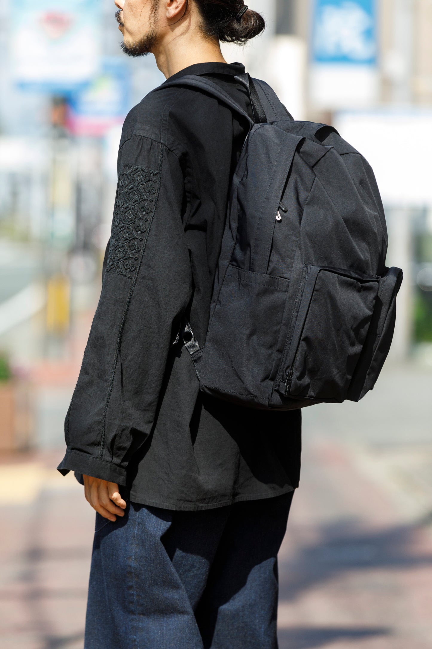 AMIACALVA / F-006 Gabardine Backpack - Black(L)