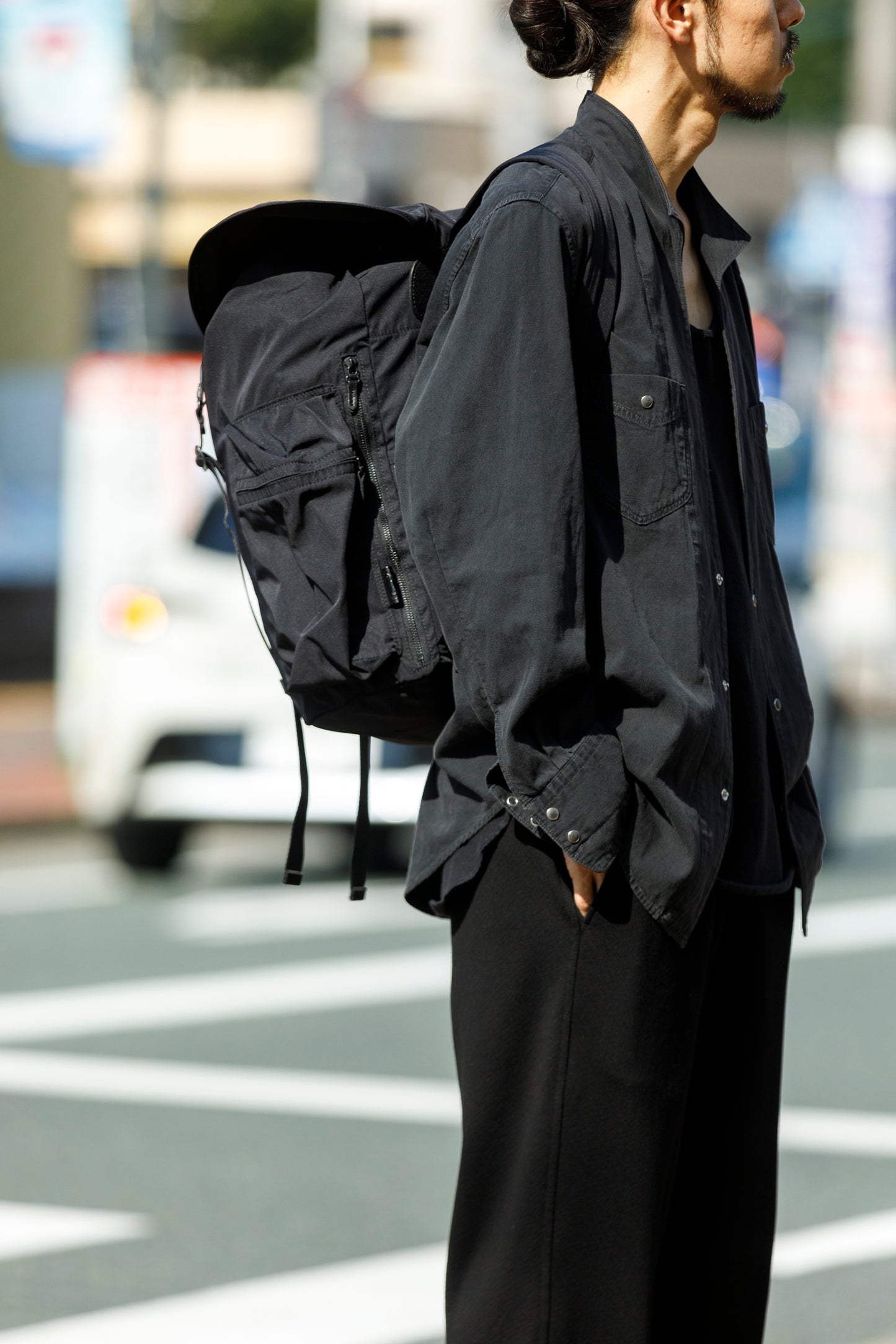 AMIACALVA / F-041 Gabardine Backpack - Black(XL)