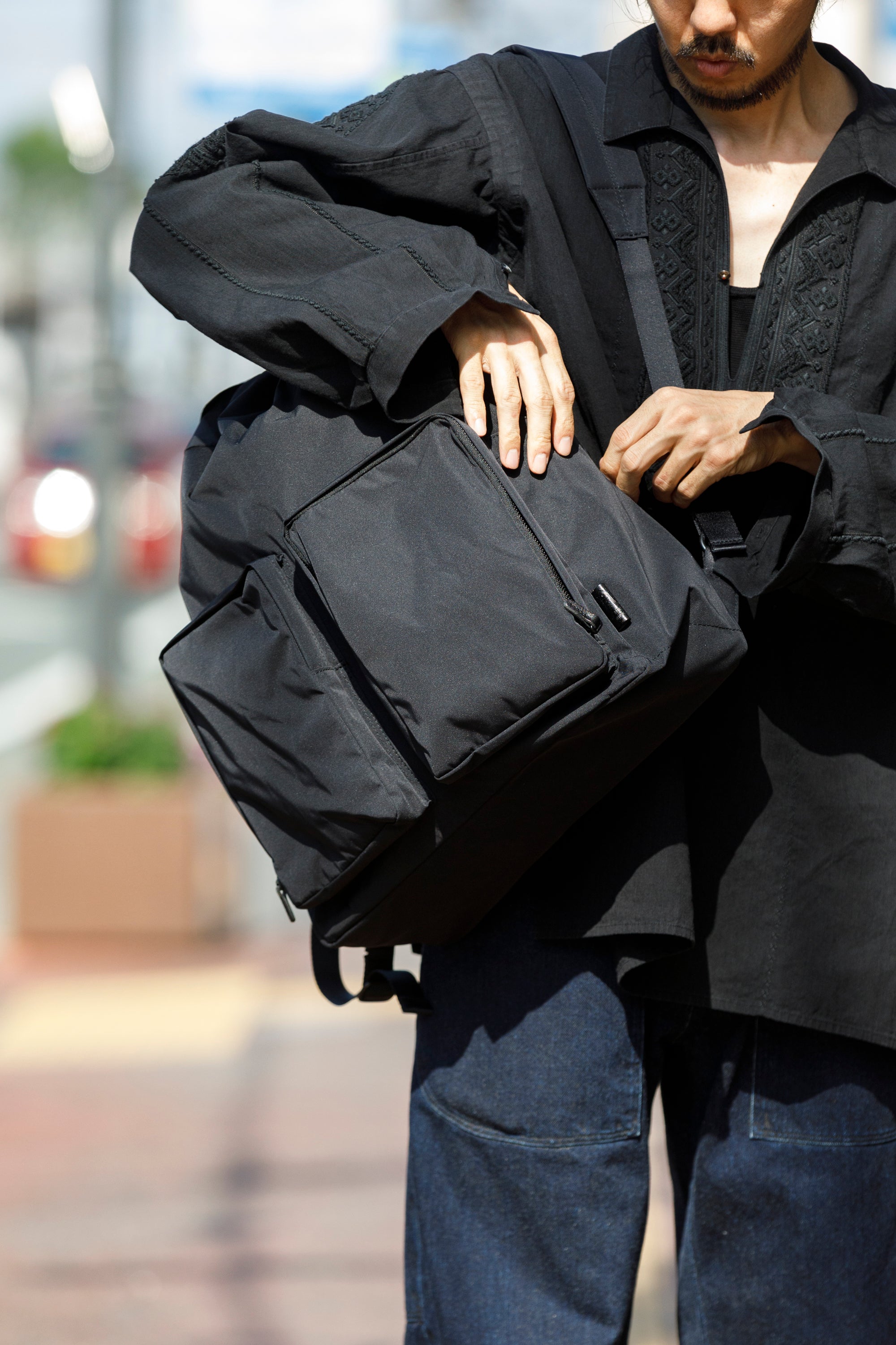 AMIACALVA / F-006 Gabardine Backpack - Black(L) – reggio