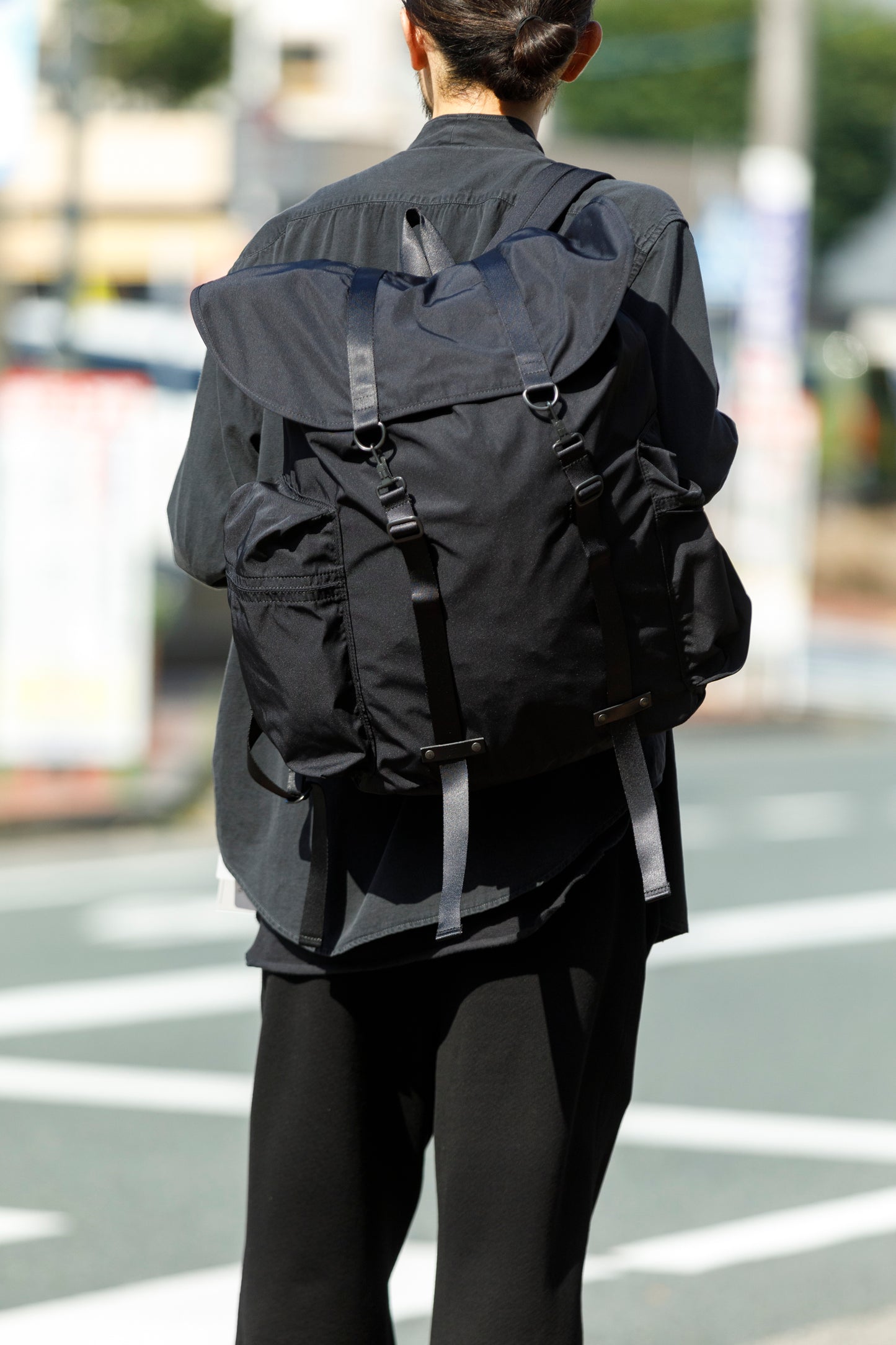 AMIACALVA / F-041 Gabardine Backpack - Black(XL)