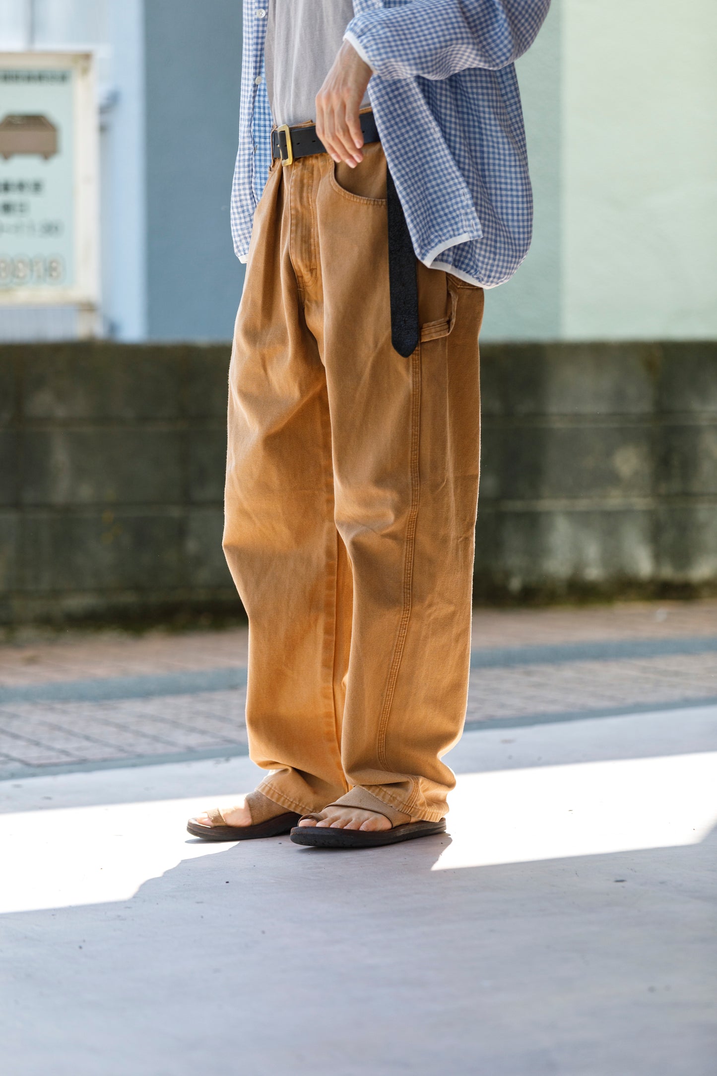 CHANGES / CH4107 Remake Painter Pants - Beige / Type A