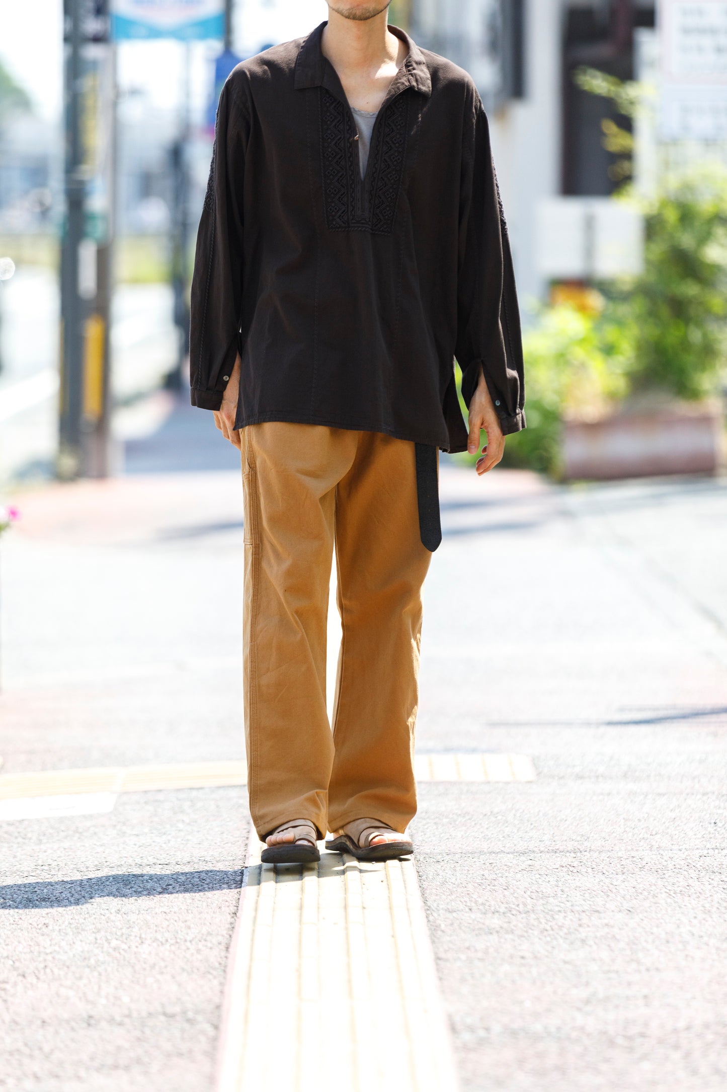 CHANGES / CH4107 Remake Painter Pants - Beige / Type B