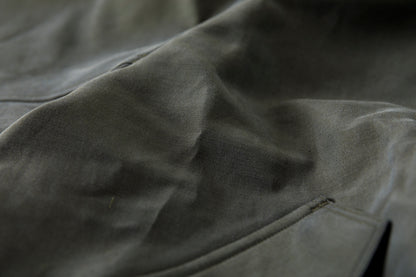 山内 / 26221 シルクコットンクロス・ジップジャケット - KHAKI