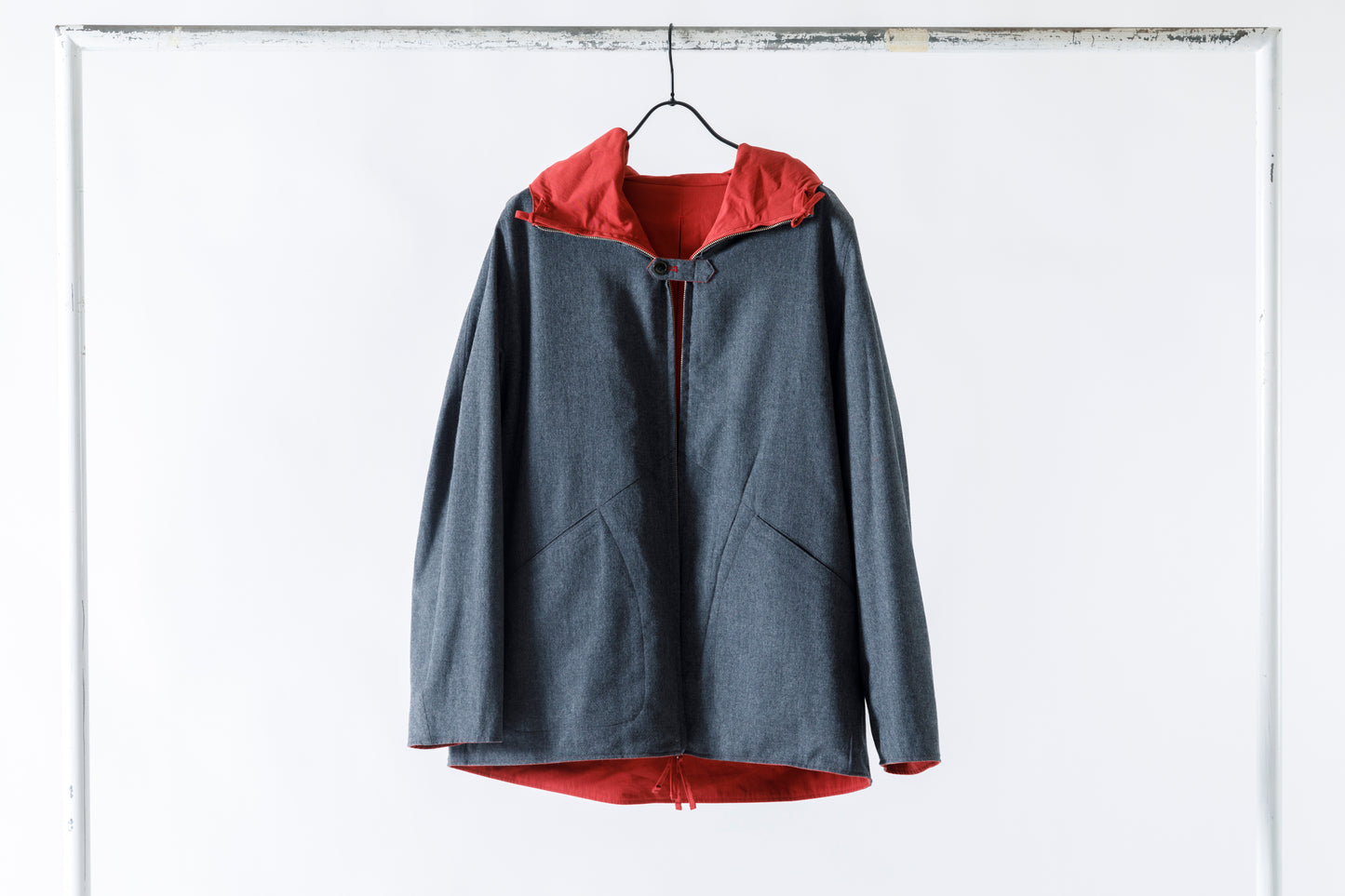 SARTO / WOOL LINING MOUNTAIN PARKA - RED × M.GREY