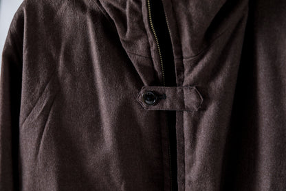 SARTO / WOOL LINING MOUNTAIN PARKA - BLACK × BROWN
