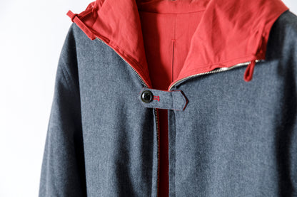 SARTO / WOOL LINING MOUNTAIN PARKA - RED × M.GREY