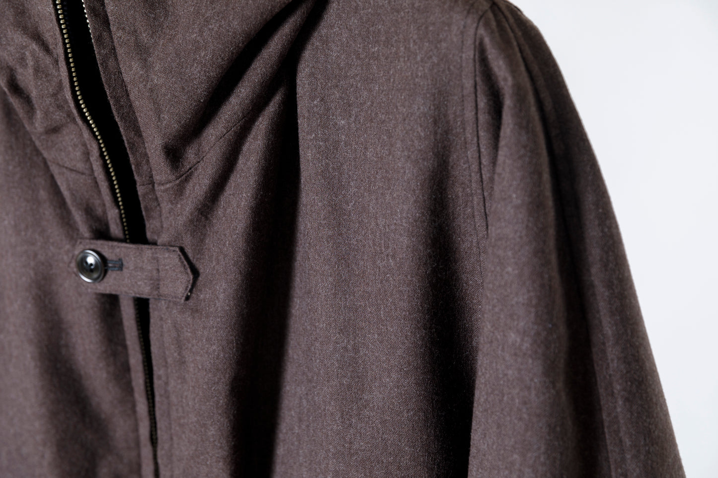 SARTO / WOOL LINING MOUNTAIN PARKA - BLACK × BROWN