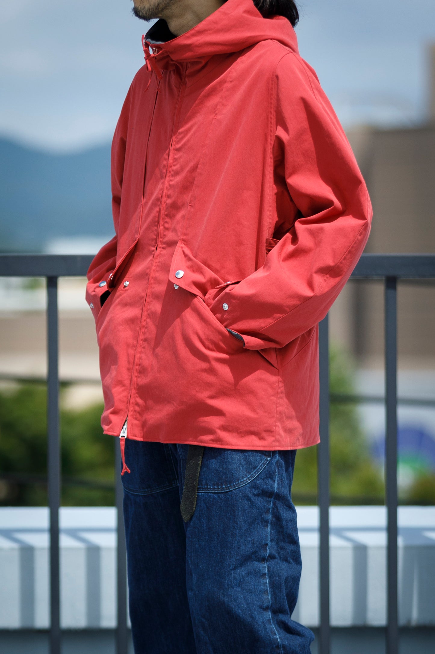 SARTO / WOOL LINING MOUNTAIN PARKA - RED × M.GREY