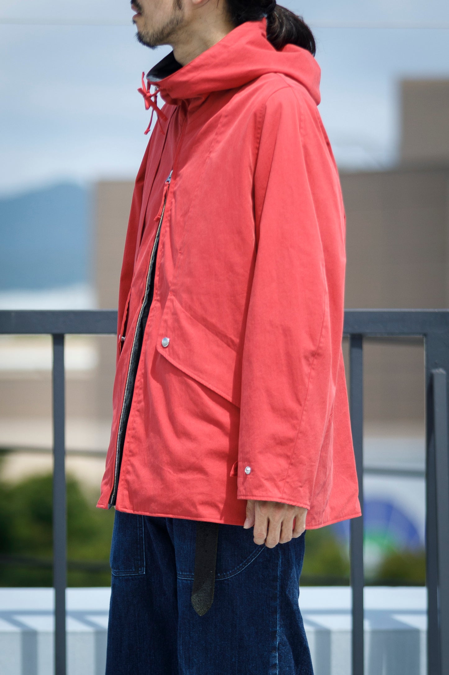 SARTO / WOOL LINING MOUNTAIN PARKA - RED × M.GREY