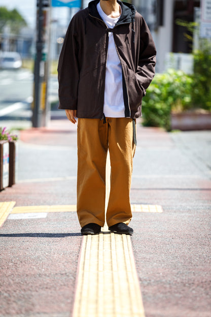 SARTO / WOOL LINING MOUNTAIN PARKA - BLACK × BROWN