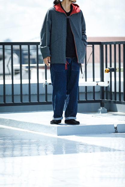 SARTO / WOOL LINING MOUNTAIN PARKA - RED × M.GREY