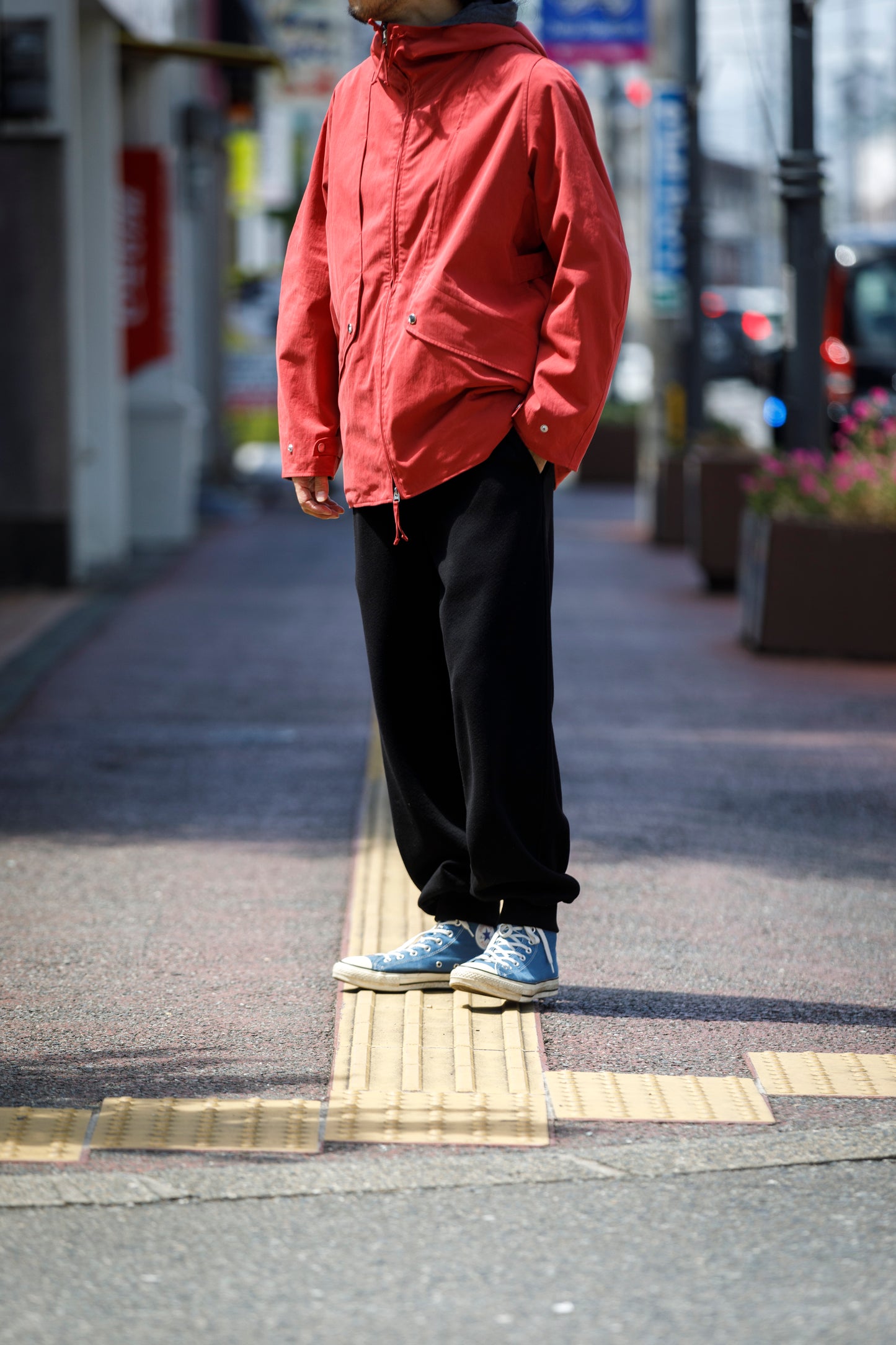 SARTO / WOOL LINING MOUNTAIN PARKA - RED × M.GREY