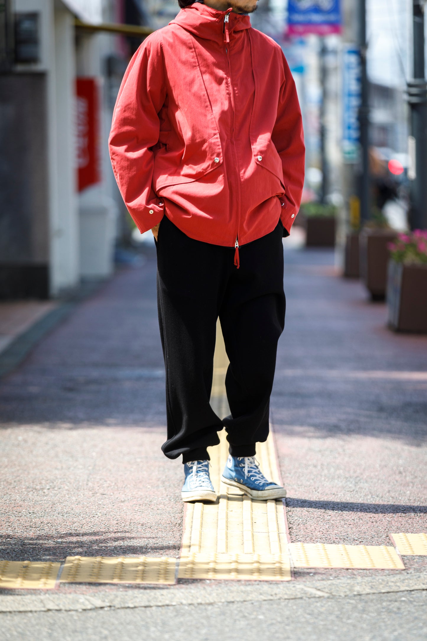 SARTO / WOOL LINING MOUNTAIN PARKA - RED × M.GREY