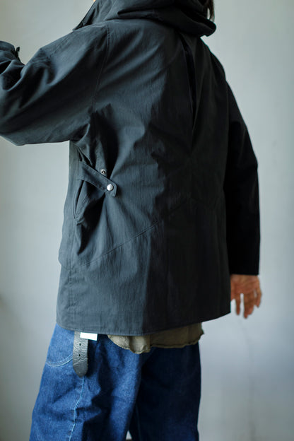SARTO / WOOL LINING MOUNTAIN PARKA - BLACK × BROWN