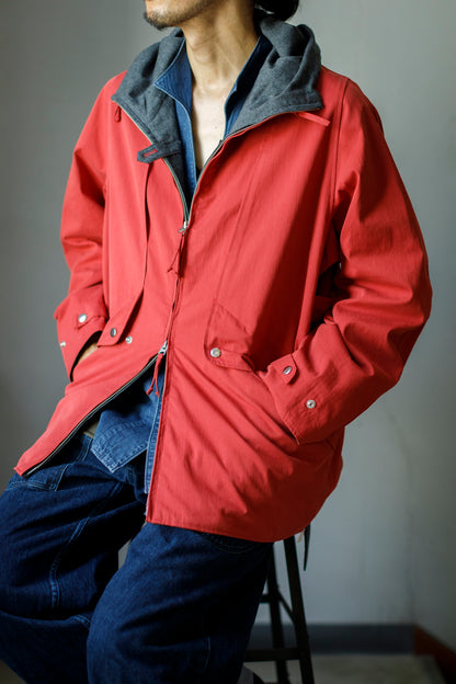 SARTO / WOOL LINING MOUNTAIN PARKA - RED × M.GREY