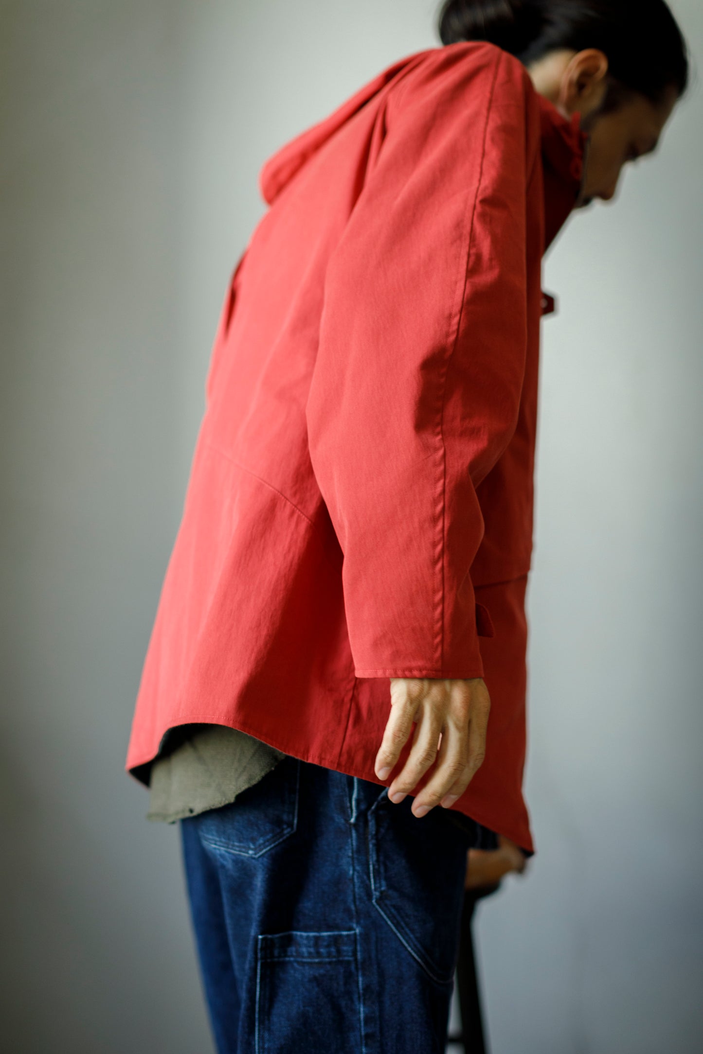 SARTO / WOOL LINING MOUNTAIN PARKA - RED × M.GREY